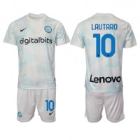 Fotbalové Dres Inter Milan Lautaro Martinez #10 Dětské Venkovní 2022-23 Krátký Rukáv (+ trenýrky)